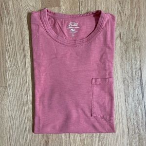J. Crew Garment-Dyed Slub Cotton Tee Shirt